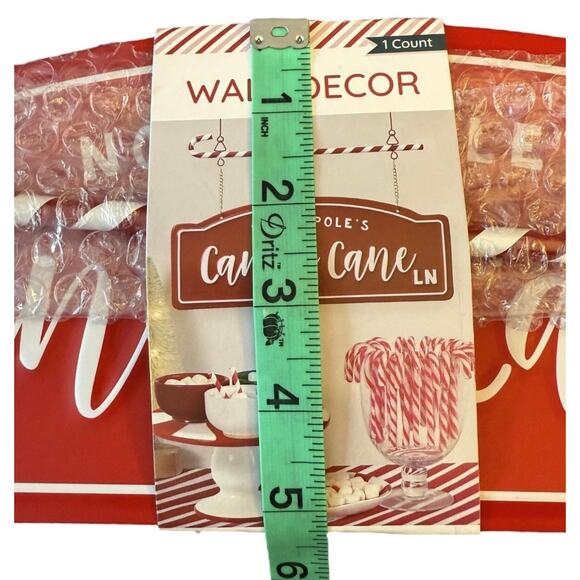 Target Bullseye Metal Hanging Sign 2024 Candy Cane Lane Decor Red Christmas - Picture 7 of 7